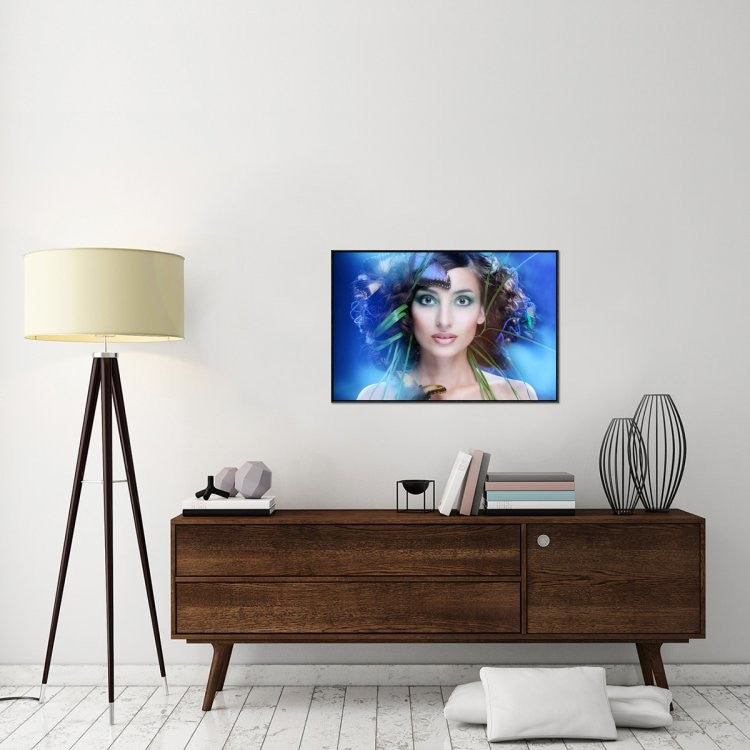 "Butterfly" Framed Canvas Giclee by Sergey Smirnov, 37x25"