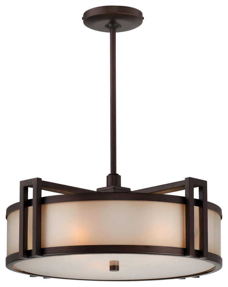 Minka Metropolitan, N6966-1-267B, Underscore, 3-Light Drum Pendant