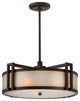 Minka Metropolitan, N6966-1-267B, Underscore, 3-Light Drum Pendant