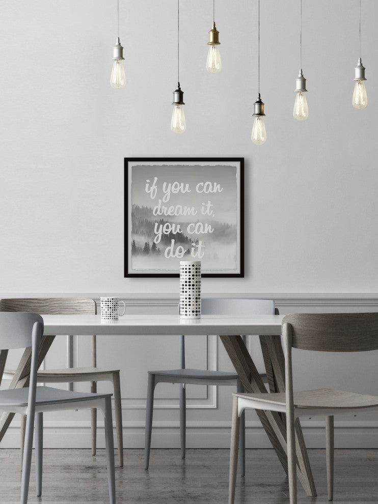 "Dream It and Do It" Framed Painting Print, 32x32