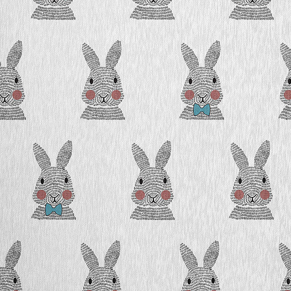 Bunny Fluffle Easter Chenille Rug, Explorer Blue, 5'x7'