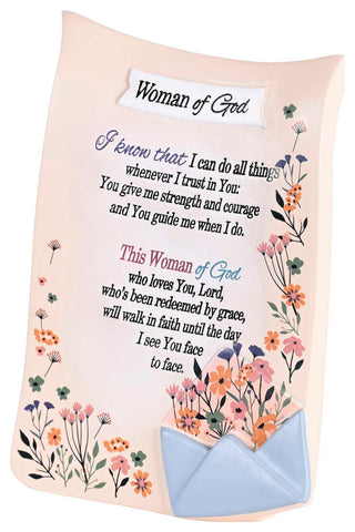 Tabletop Plaque Woman Of God