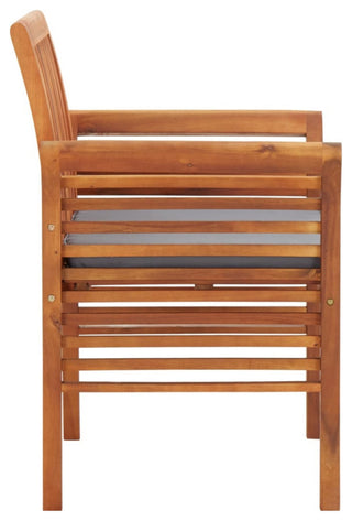 Vidaxl Garden Dining Chair With Cushion Solid Acacia Wood