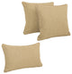 Blazing Needles Indoor/Outdoor Spun Polyester Throw Pillows, Set of 3, Sandstone