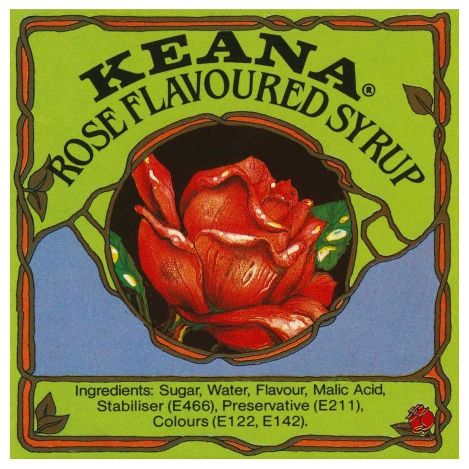 "Keana Rose Flavoured Syrup" Digital Paper Print by Retrolabel, 24"x24"