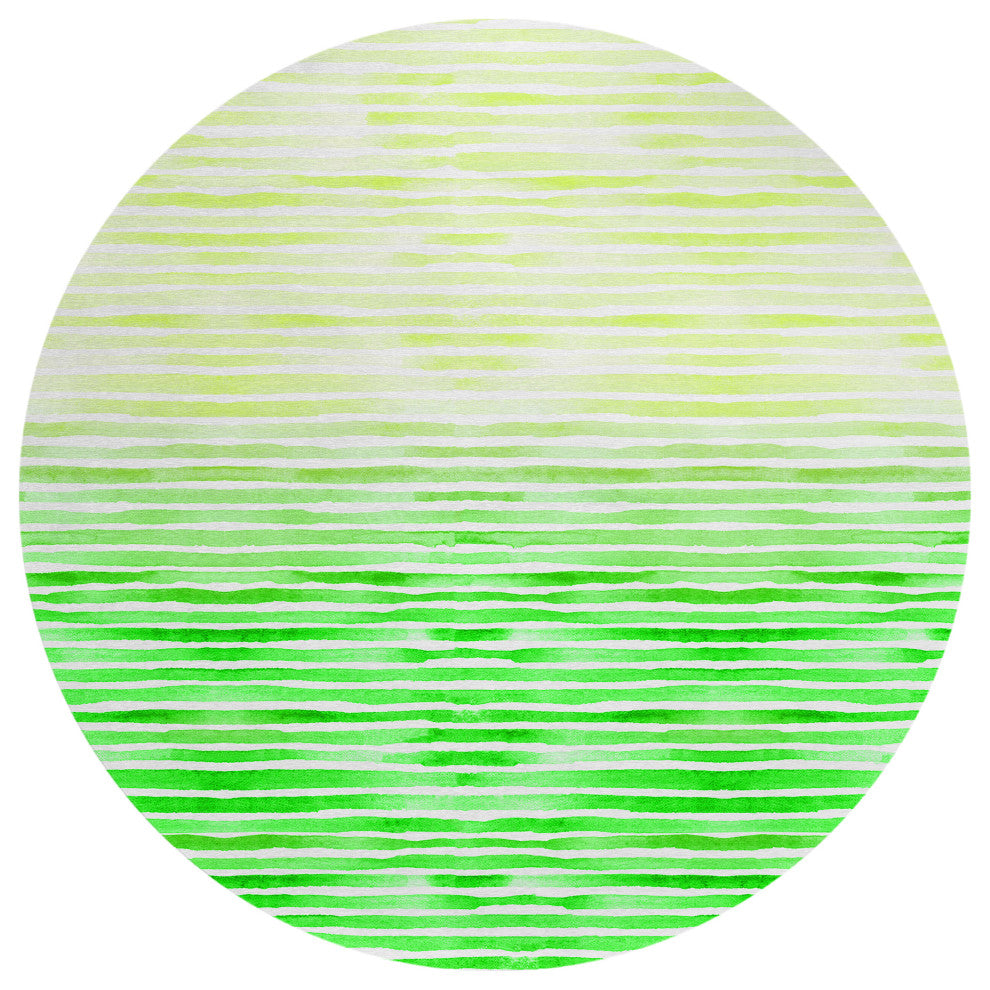 Indoor/Outdoor Seabreeze SZ8 Cactus Machine Washable 8' x 8' Round Rug
