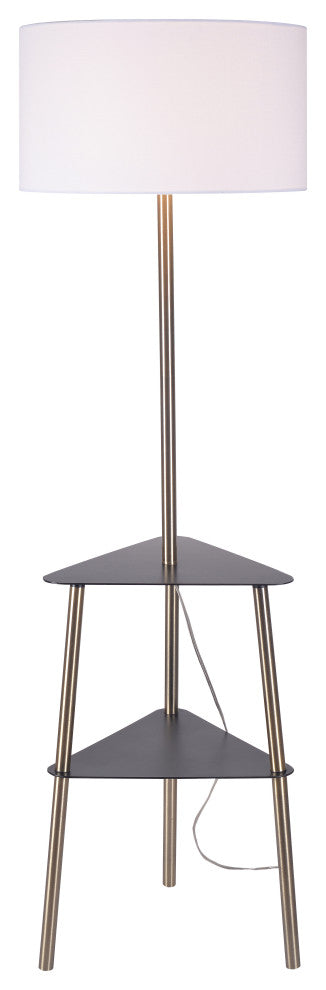 Kenroy 35344AB 1-Light Floor Lamp, Viviene