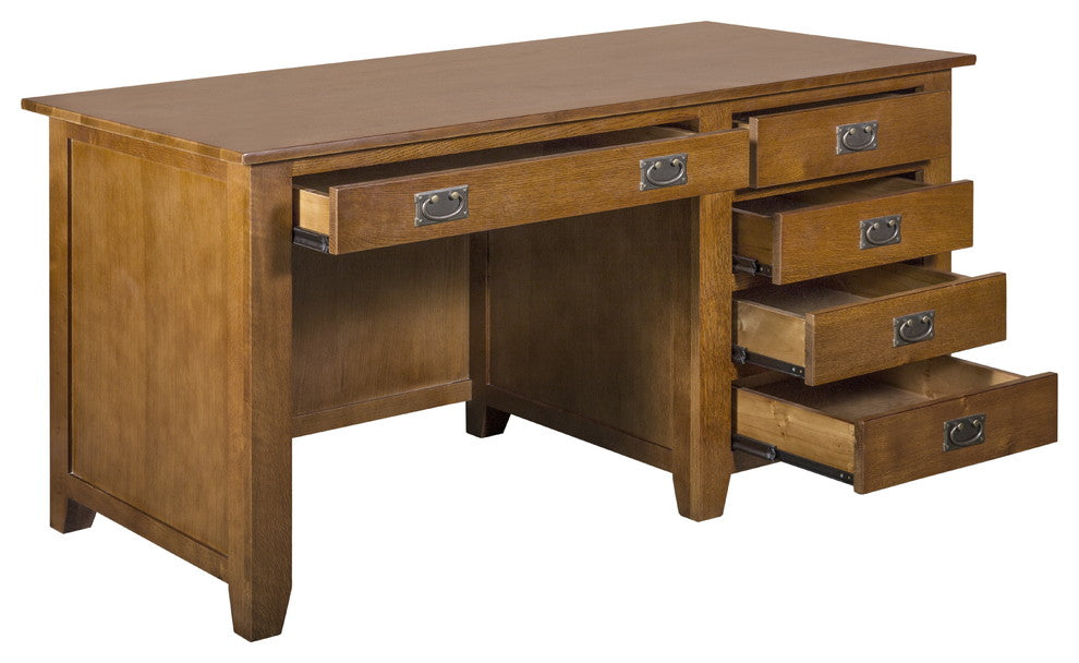 Mission Quarter Sawn Oak Desk, Library Table