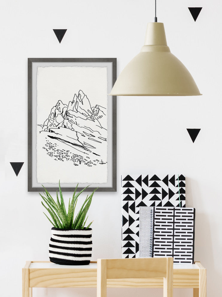 "Conquer the Peak" Framed Painting Print, 8x12