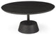 Black Wooden Pedestal Base Coffee Table