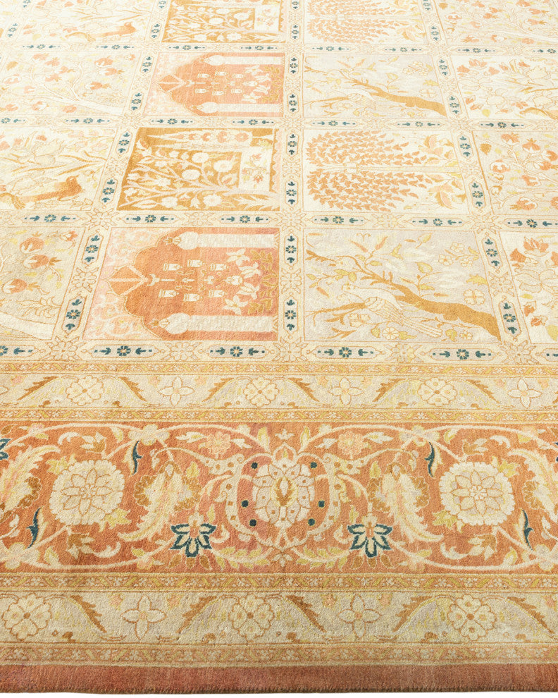 Mogul, One-of-a-Kind Hand-Knotted Area Rug Pink, 10'5"x13'6"