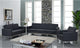 Modern Contemporary Living Room 4-Piece SetSofa Set Dark Gray