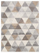 Surya Roma ROM-2303 6'7"x9' Rug, Medium Gray/Camel/Tan/Light Gray/White