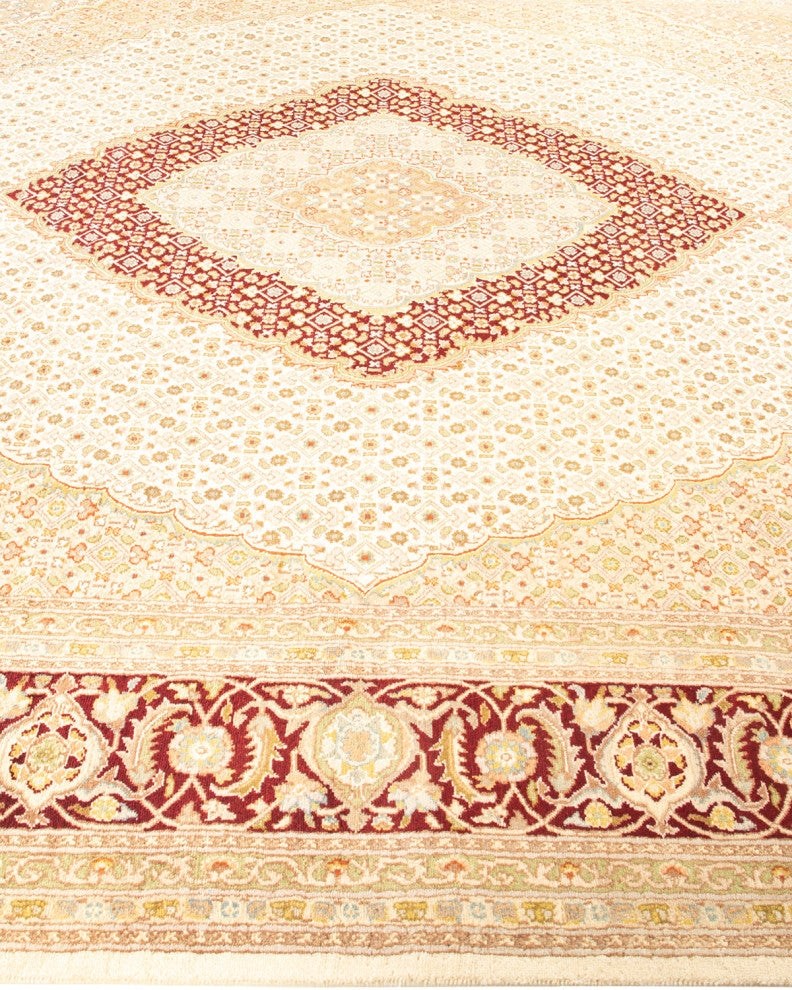 Rohtak, One-of-a-Kind Hand-Knotted Area Rug Ivory, 8'0"x10'5"