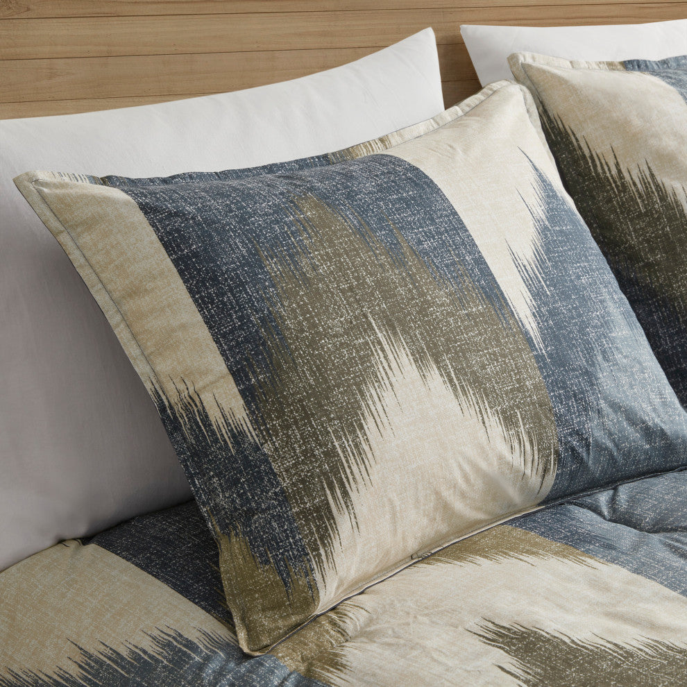INK+IVY Printed Comforter Bedding Set, Full/Queen