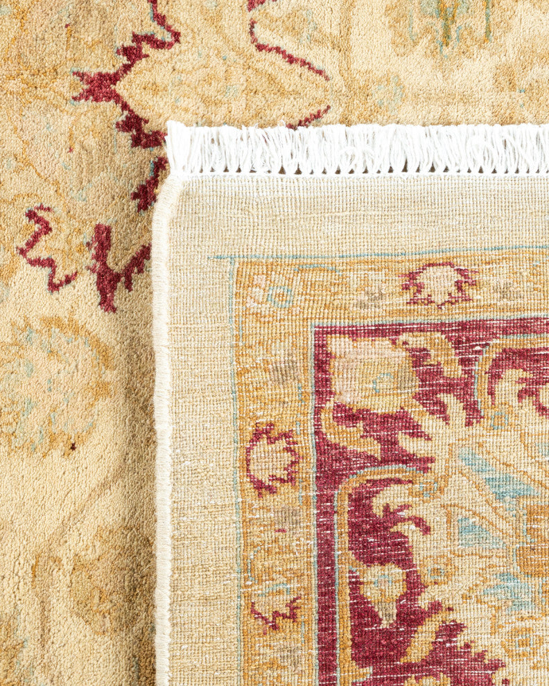 Mogul, One-of-a-Kind Hand-Knotted Area Rug Ivory, 6' 2 x 8' 6