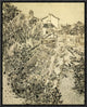 "The Flower Garden" Framed Canvas Giclee by Vincent Van Gogh, 14x17"