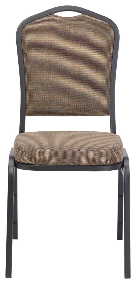 NPS 9300 Fabric Stack Chair, Natural Taupe Seat/Black Sandtex Frame