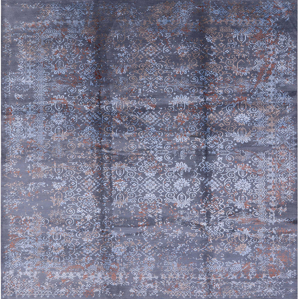Ahgly Company Indoor Square Mid-Century Modern Area Rugs, 3' Square