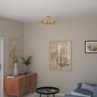 Vaxcel Lighting C0228 Nikko 6 Light 24"W Semi-Flush Ceiling - Gold