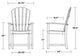 Polywood Palm Coast Dining Chair, Aruba