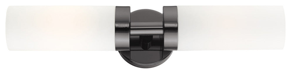 Black Chrome Nautical, Industrial, Contemporary, Urban, Sleek Vanity Sconce