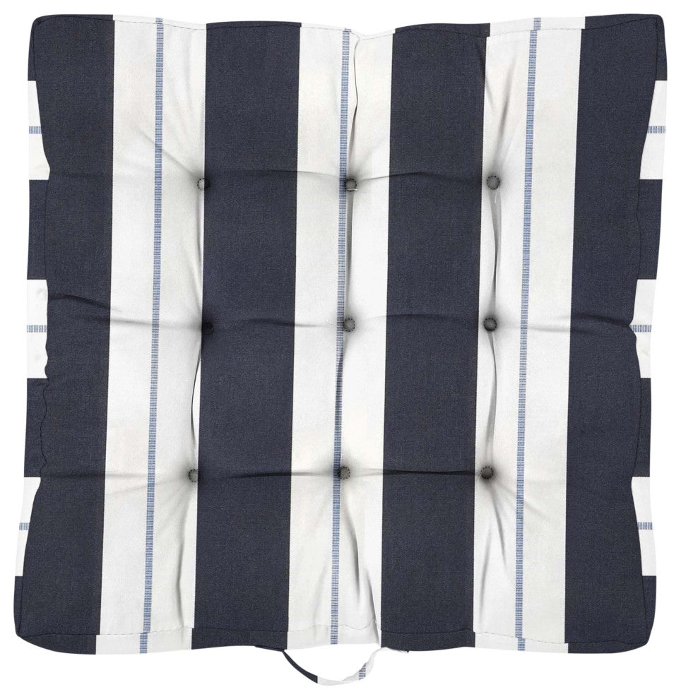 Sunbrella Outdoor Tufted Floor Pillow, Single, Relate Harbor