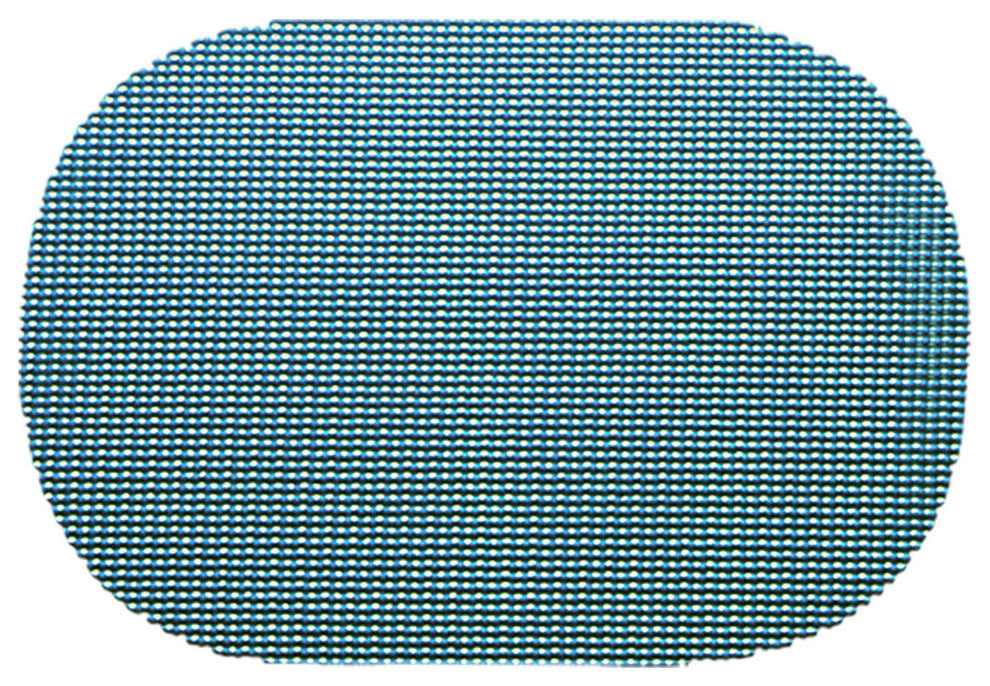 Fishnet Niagara Blue Oval Placemat