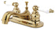 Kingston Brass 4" Centerset Bathroom Faucet, Polished Brass