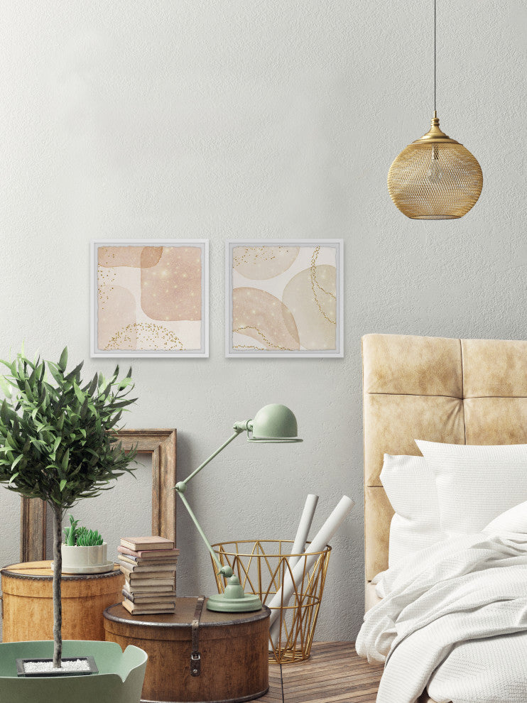 Green Fields Diptych, 2-Piece Set, 32x32 Panels