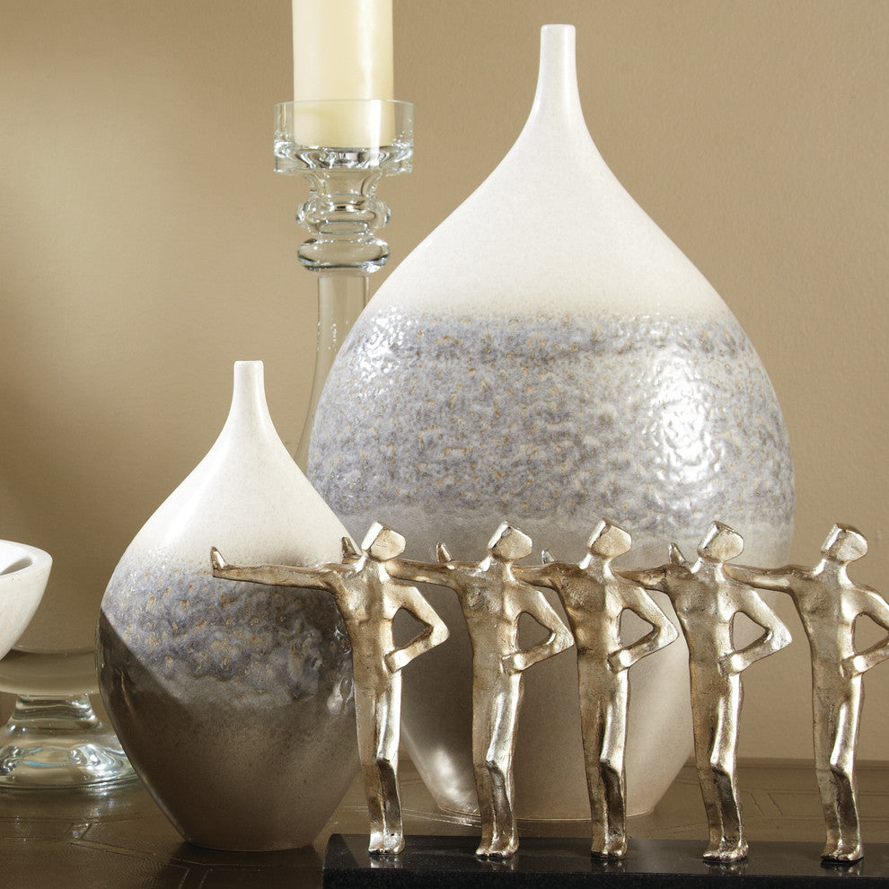 Cream Rises Vase, Wide, Small