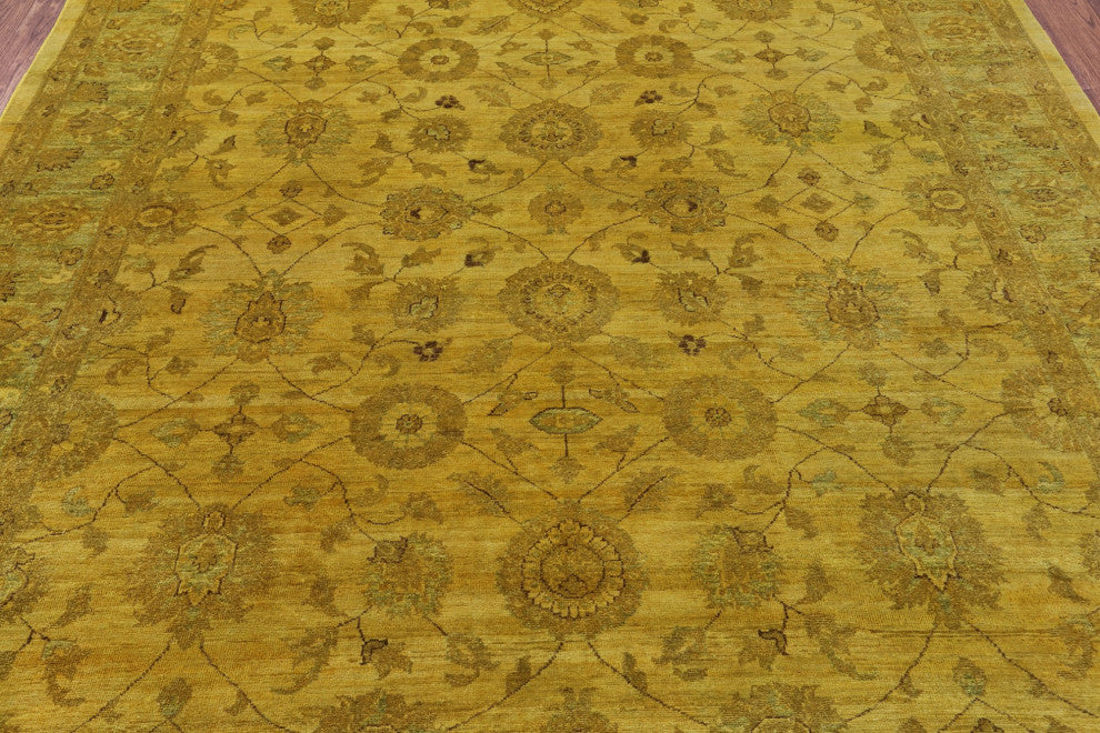 8' 0" X 9' 10" Full Pile Overdyed Handmade Wool Rug - Q12703