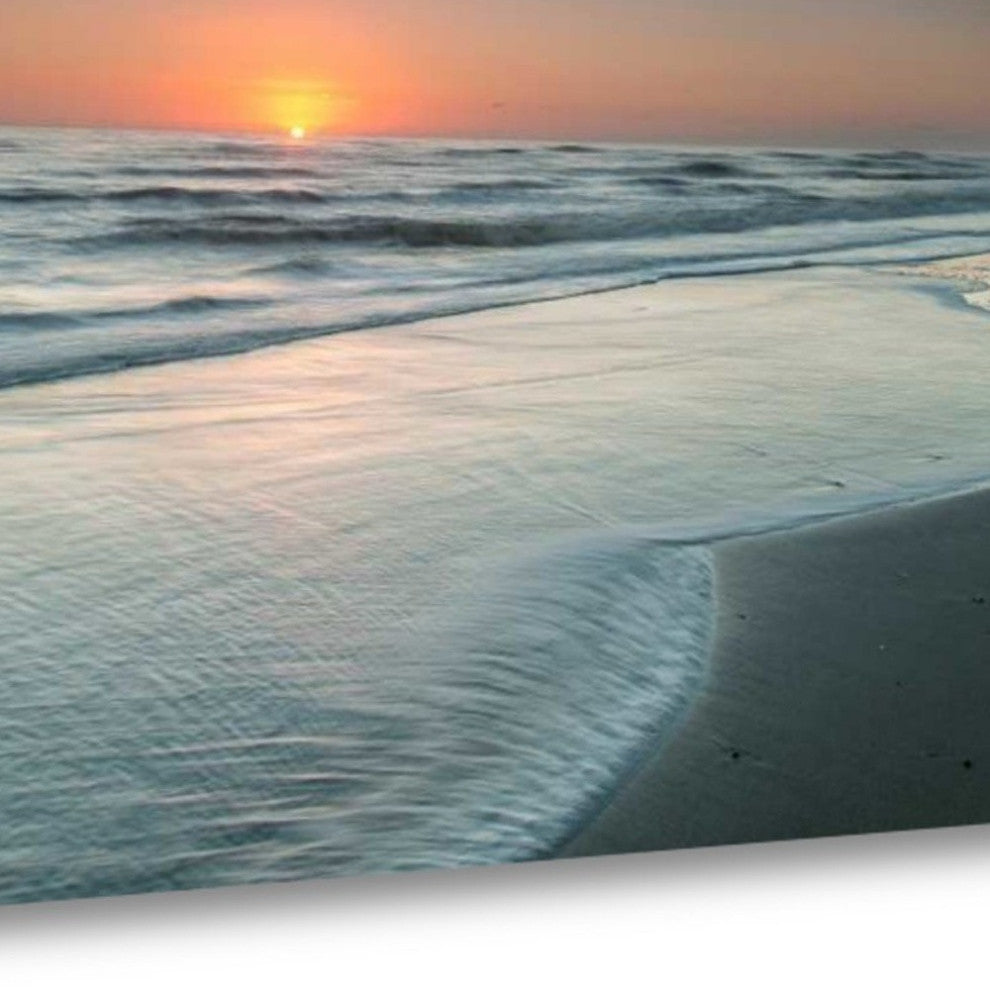 Early Morning Sunrise On The Beach 3 Giclee Wrap Canvas Wall Art