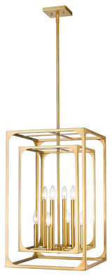 Zlite 3038-8RB 8-Light Chandelier, Rubbed Brass