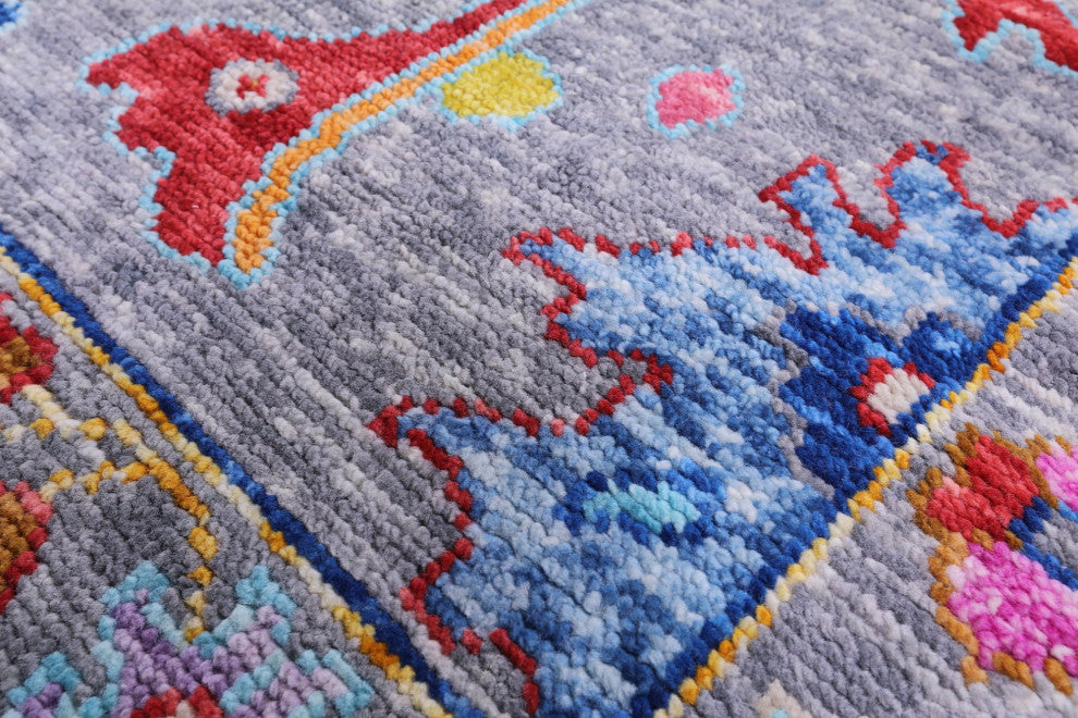 10' 2" X 13' 9" Turkish Oushak Hand-Knotted Wool Rug - Q16099