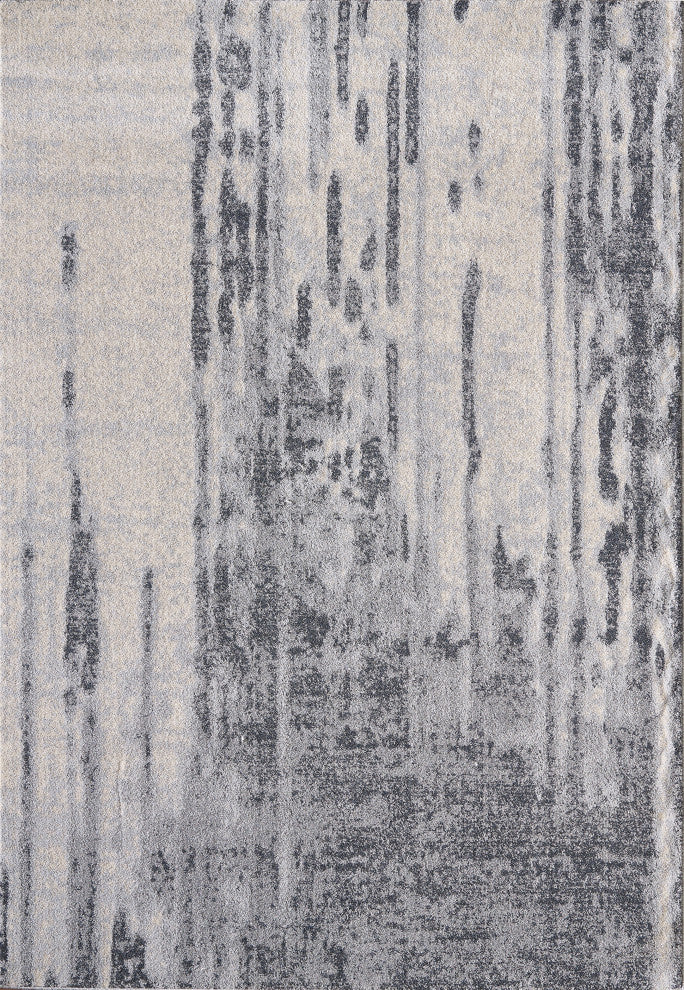 Abani Quartz QRZ110A Grey Beige Contemporary Distressed Area Rug