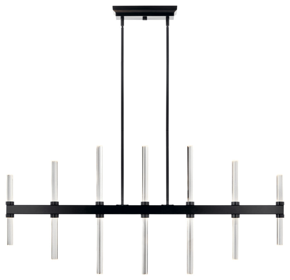 Sycara LED Chandelier, Faceted Crystal, 14 Light