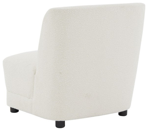 Safavieh Couture Nessa Boucle Accent Chair Ivory / Black