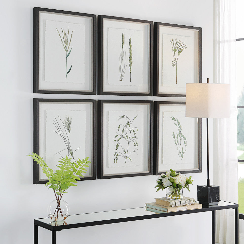 Uttermost Forest Finds Framed Prints, Set of 6