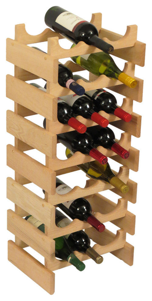 21 Bottle Dakota Wine Rack, Unfinished