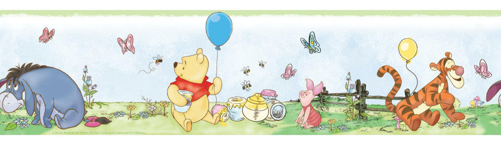 Disney Winnie The Pooh Toddler Peel and Stick Wallpaper Border