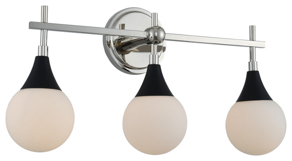 Bogart 22x12" 3-Light Midcentury Wall-Light by Kalco