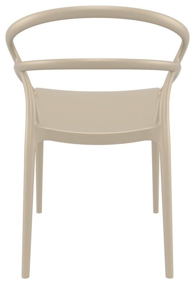 Compamia Pia Set of 2 Dining Chair, Taupe