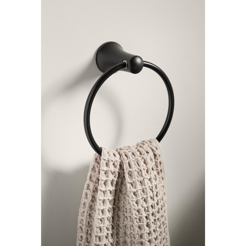Kohler K-21955 Tempered 6-7/8" Wall Mounted Towel Ring - Polished Chrome