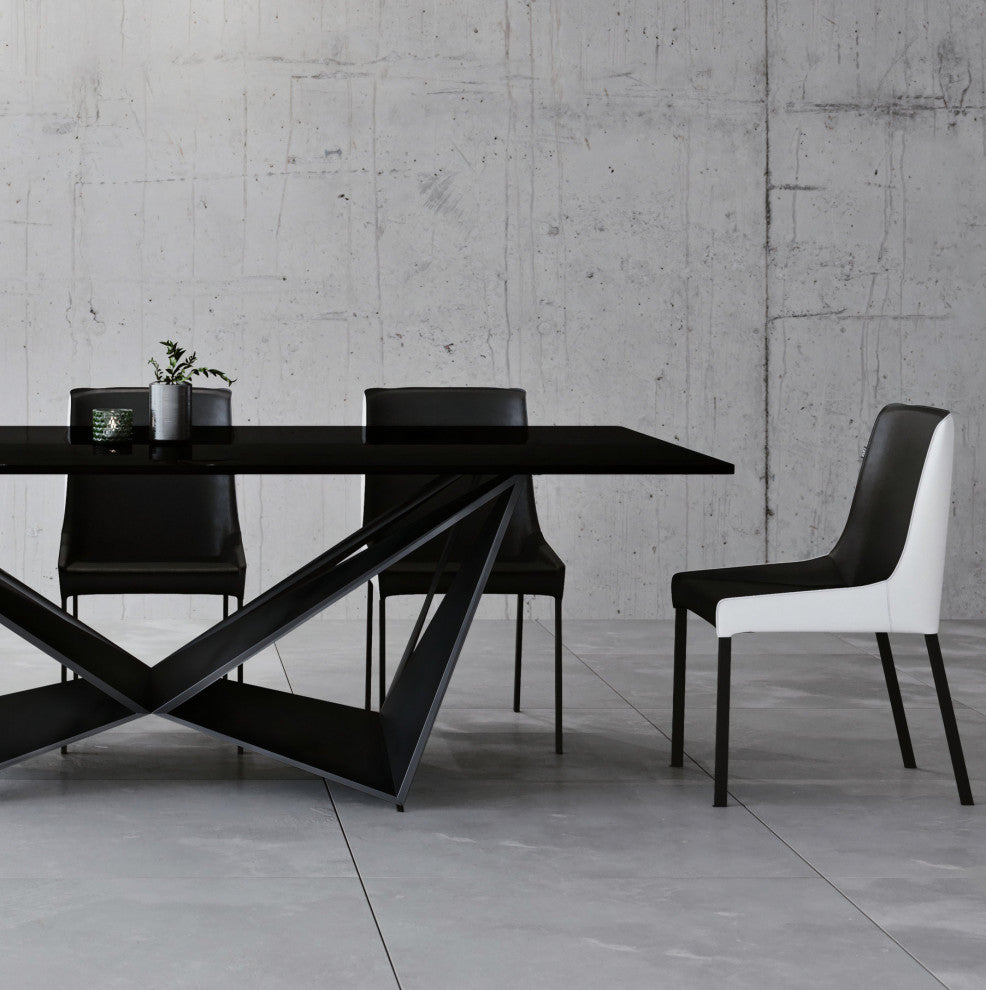 Helena Dining Chair - Black/White