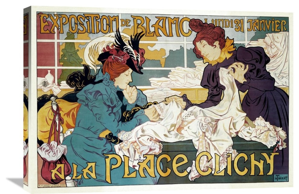 "Exposition de Blanc a la Place Clichy" Artwork, 30"x21"