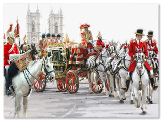 The Macneil Studio 'Queens Carriage' Canvas Art, 35" x 47"