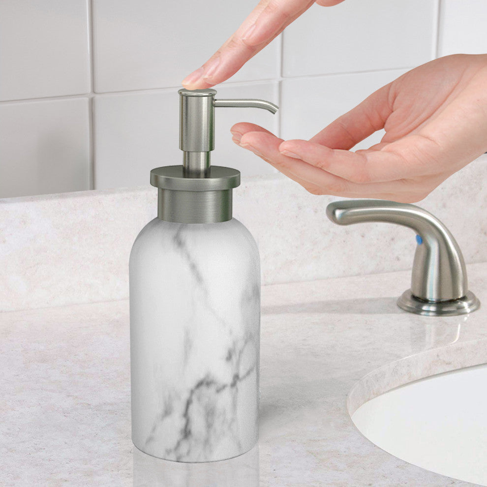 nu steel Misty Silver Collection Lotion Dispenser