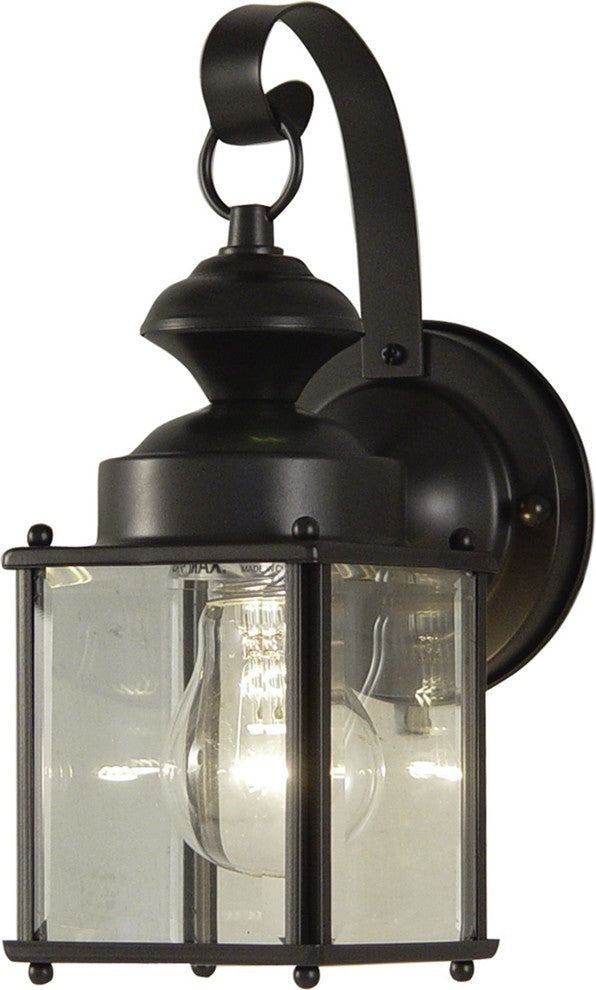 1-Light Antique Bronze Exterior Wall Mount