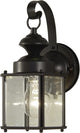1-Light Antique Bronze Exterior Wall Mount